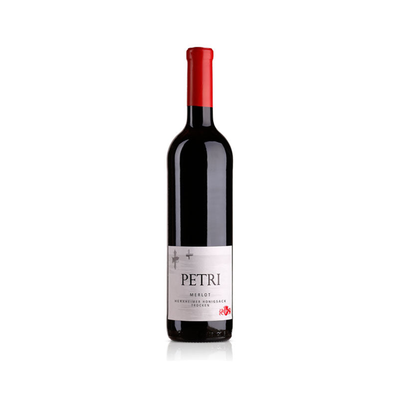 Merlot "Herxheimer Honigsack" trocken (Weingut Petri) - VOLLMUNDIG - SAMTIG - KIRSCHE/PFLAUME