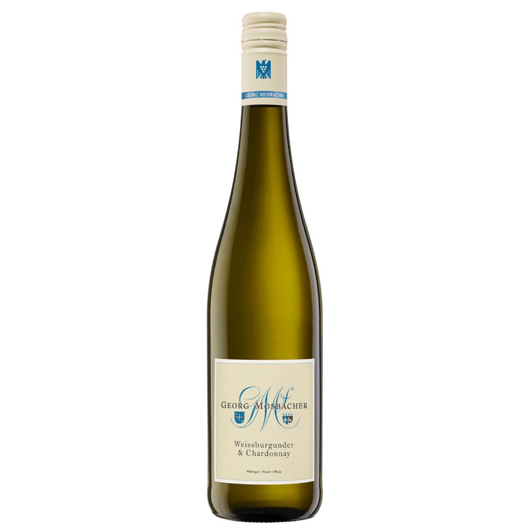 Weißburgunder & Chardonnay trocken (VDP. Weingut Georg Mosbacher) - EXOTISCH - CREMIG - WÜRZIG